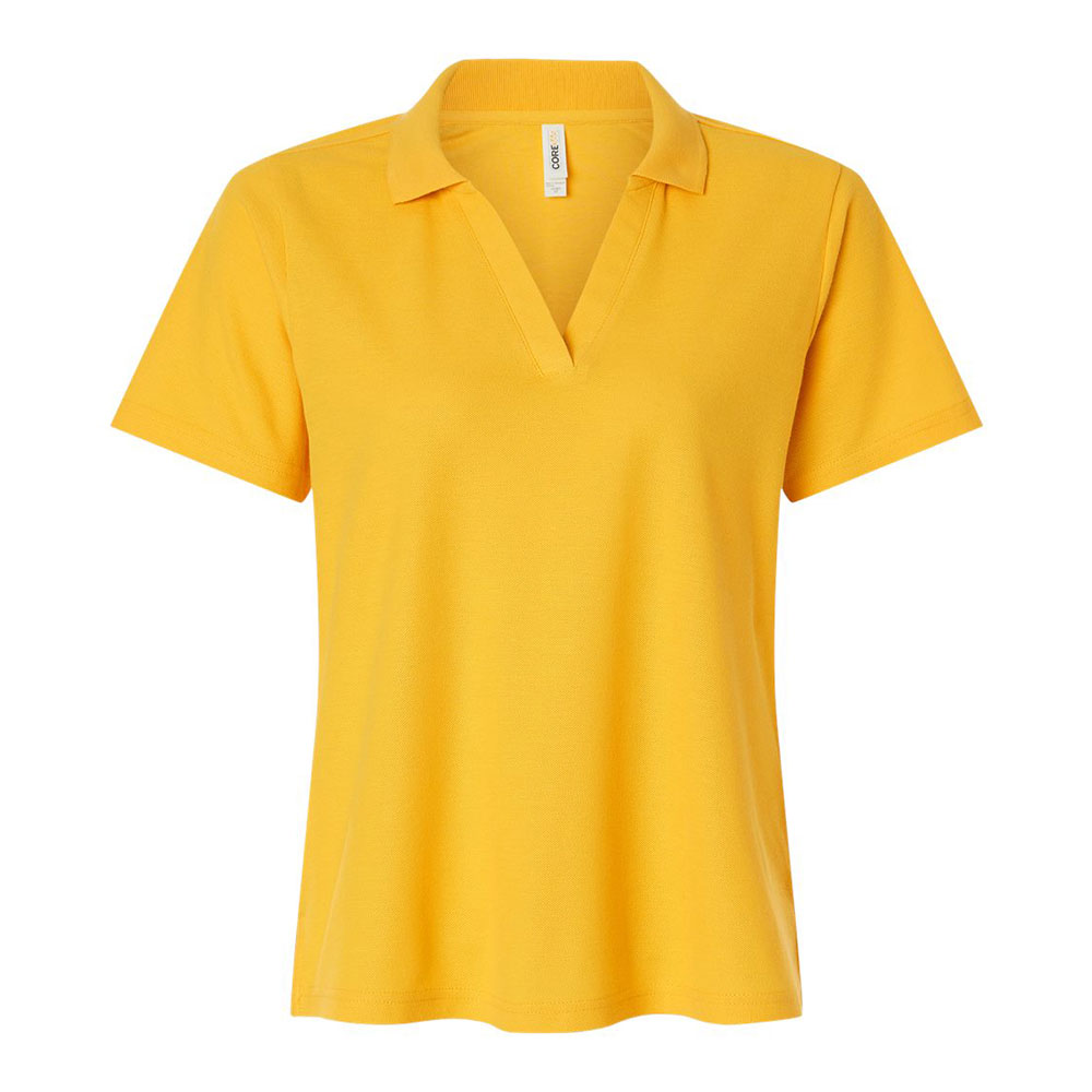 CUSTOM CORE365 WOMENS RESOLVE CVC PERFORMANCE PIQUE POLO