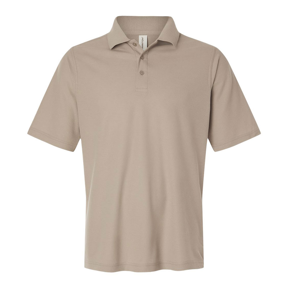 CUSTOM HARRITON MENS MAVERICK CVC PIQUE POLO