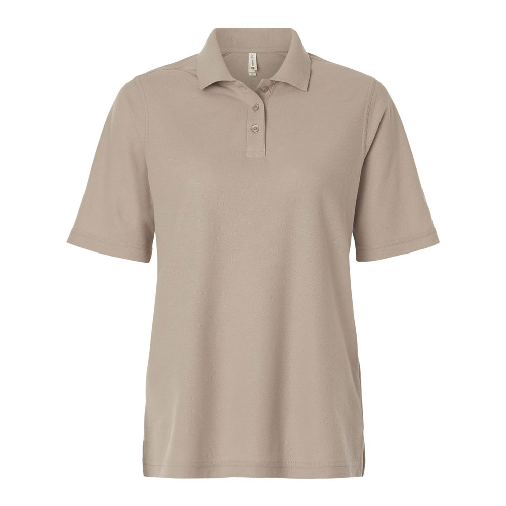 CUSTOM HARRITON WOMENS MAVERICK CVC PIQUE POLO