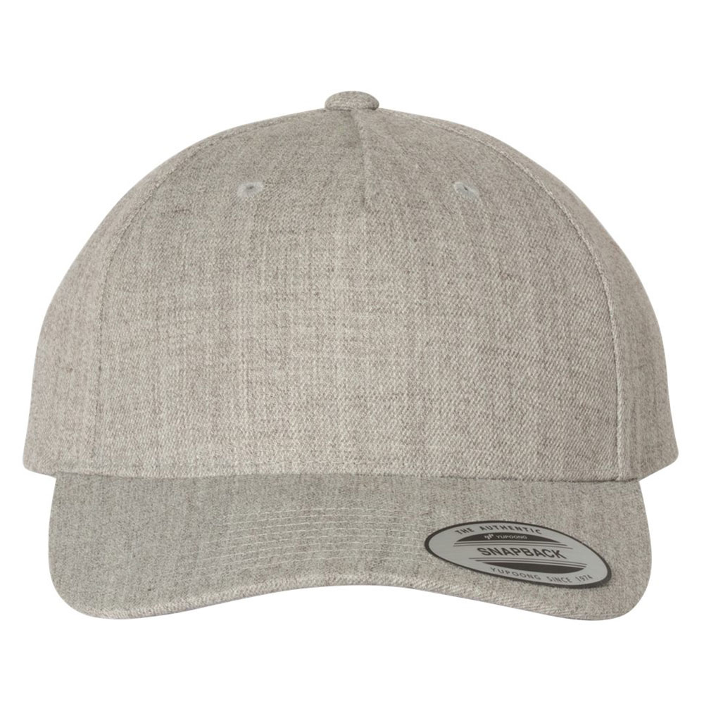 CUSTOM YUPOONG PREMIUM FIVE-PANEL CURVED BILL SNAPBACK CAP